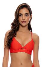 Load image into Gallery viewer, Gallery: Luli Fama Haut Top Underwire Hot Tropics Red
