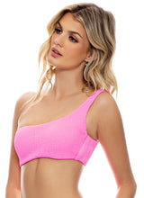 Load image into Gallery viewer, Image 02: Luli Fama Haut Top Lace Pura Curosidad Miami Vice Pink
