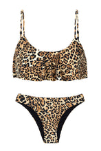 Load image into Gallery viewer, Product Front: Rio De Sol Ensemble Leopardo Babado
