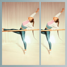 Load image into Gallery viewer, Image 05: Alto Giro Fitness Bas Legging Atlanta Fitas Refletivas Verde Strong
