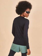 Load image into Gallery viewer, Image 04: Uv Line T-Shirt Longsleeve Fem Skin Infratherm Preto Upf50+
