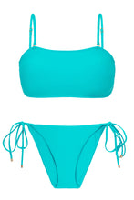 Load image into Gallery viewer, Product Front: Rio De Sol Ensemble Set Jade Bandeau-Reto Ibiza-Comfy

