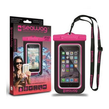 Load image into Gallery viewer, Model Back: Seawag Sac De Plage Seawag Black &amp; Pink Waterproof Case 5.7
