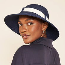 Load image into Gallery viewer, Image 05: Uv Line Chapeau Souple/Capeline Hat Paris Ville L Fem Blue White Upf50+
