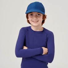 Load image into Gallery viewer, Model Front: Uv Line Casquette Cap Teens Colors Inf Navyblue Upf50+
