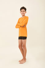 Load image into Gallery viewer, Image 03: Uv Line T-Shirt Longsleeve Uvpro Kids Orange Upf50+
