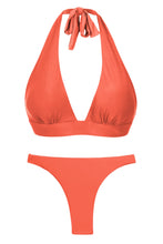 Load image into Gallery viewer, Product Front: Rio De Sol Ensemble Set Light-Peach Halter-Cos Leblon-Fio
