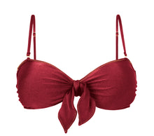 Load image into Gallery viewer, Product Front: Rio De Sol Haut Top Shimmer-Divino Bandeau-Knot
