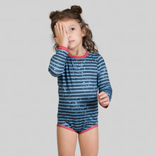 Load image into Gallery viewer, Image 07: Uv Line Maillot De Bain Bébé Macaquinho Baby Listras Upf50+
