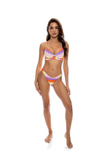 Load image into Gallery viewer, Model Front: Luli Fama Ensemble Underwire Miami Sunsets
