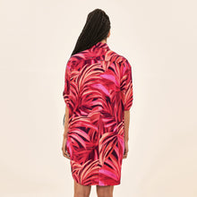 Load image into Gallery viewer, Model Back: Uv Line Chemise Shirtdress Copacabana Upf50+
