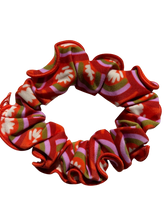 Load image into Gallery viewer, Product Front: Rio De Sol Chouchou Floral-Scales Scrunchie
