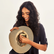 Load image into Gallery viewer, Image 06: Uv Line Chapeau Fedora Hat Giovana Imp Fem Mescla Upf50+
