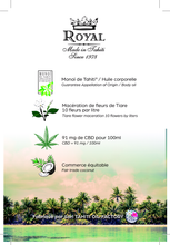 Load image into Gallery viewer, Image 06: Monoï Royal Monoi Oils Monoi Royal Cb Glass Bottle
