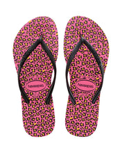 Load image into Gallery viewer, Image 03: Havaianas Tongs Havaianas Slim Animals Shocking Pink
