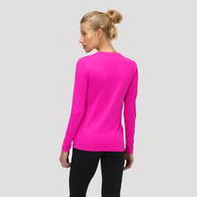 Load image into Gallery viewer, Model Back: Uv Line T-Shirt Camiseta Uv X Pro Ml Rosa Upf50+
