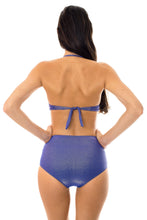 Load image into Gallery viewer, Image 06: Rio De Sol Bas Calcinha Radiante Azul Marinho Hot Pant
