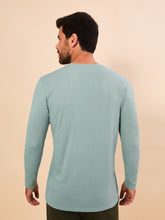 Load image into Gallery viewer, Model Back: Uv Line T-Shirt Longsleeve New Fit Masc Verde Agua Upf50+

