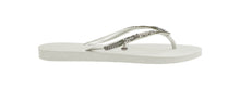 Load image into Gallery viewer, Model Back: Havaianas Tongs Slim Crystal Mesh Sw White
