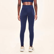 Load image into Gallery viewer, Model Back: Uv Line Fitness Bas Legging Fit Aspen Navy Blue Upf50+
