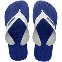 Load image into Gallery viewer, Model Front: Havaianas Tongs Havaianas Kids Max Preto/Azul Naval
