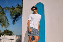Load image into Gallery viewer, Image 05: Uv Line Bermuda / Short Pour Homme Shorts Acqua Boxer Tie Dye Blue Upf50+
