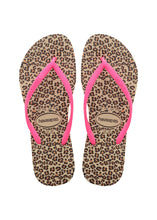 Load image into Gallery viewer, Image 04: Havaianas Tongs Havaianas Slim Animals Sandgrey/Pink
