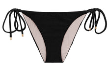 Load image into Gallery viewer, Product Front: Rio De Sol Bas Bottom Shimmer-Black Ibiza-Comfy

