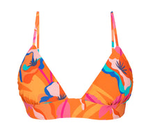 Load image into Gallery viewer, Product Front: Rio De Sol Haut Top Orange-Bloom Tri-Cos
