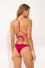 Load image into Gallery viewer, Model Back: Rio De Sol Haut Top Shimmer-Desejo Tri-Fixo-Noa
