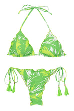 Load image into Gallery viewer, Product Front: Rio De Sol Ensemble Set Green-Palms Frufru-Fio

