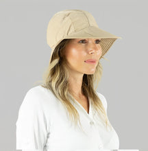 Load image into Gallery viewer, Image 04: Uv Line Chapeau Souple/Capeline San Remo Areia Offwhite Upf50+
