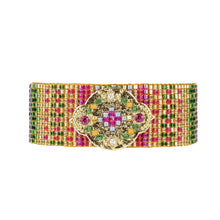 Load image into Gallery viewer, Product Front: Hipanema Bracelet Cuff Alonzo Gold Hipanema
