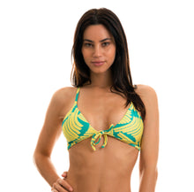 Load image into Gallery viewer, Model Front: Rio De Sol Haut Top Banana Yellow Micro
