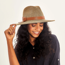 Load image into Gallery viewer, Image 04: Uv Line Chapeau Fedora Hat Giovana Imp Fem Mescla Upf50+
