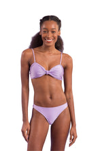 Load image into Gallery viewer, Model Front: Rio De Sol Ensemble Set Shimmer-Harmonia Bandeau-Joy Essential
