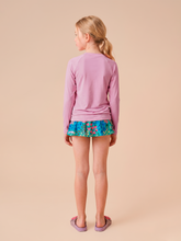 Load image into Gallery viewer, Model Back: Uv Line T-Shirt Longsleeve Uvpro Kids Rose Upf50+
