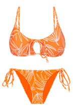 Load image into Gallery viewer, Product Front: Rio De Sol Ensemble Set Trail-Orange Tank-Tie Ibiza-Comfy
