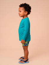 Load image into Gallery viewer, Image 03: Uv Line T-Shirt Longsleeve Baby Green Sea Upf50+
