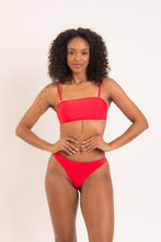 Load image into Gallery viewer, Image 06: Rio De Sol Ensemble Set Rouge Bandeau-Reto Nice-Fio

