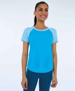 Recortes Sport Azul Vivid Skin Fit T-Shirt