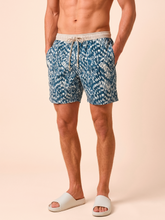 Load image into Gallery viewer, Gallery: Uv Line Bermuda / Short Pour Homme Shorts Acqua Boxer Tie Dye Blue Upf50+
