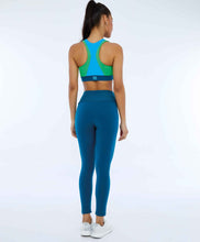 Load image into Gallery viewer, Model Back: Alto Giro Fitness Bas Legging Supplex Com Laser No Cos Verde Deep
