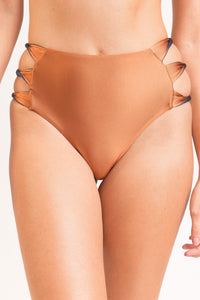 Bottom Nocciola High-Waist-Spin