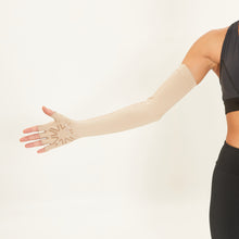 Load image into Gallery viewer, Extra Long Glove Chocolate UPF50+
