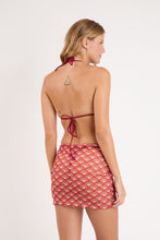 Load image into Gallery viewer, Floral-Scales Mini Skirt Ruched
