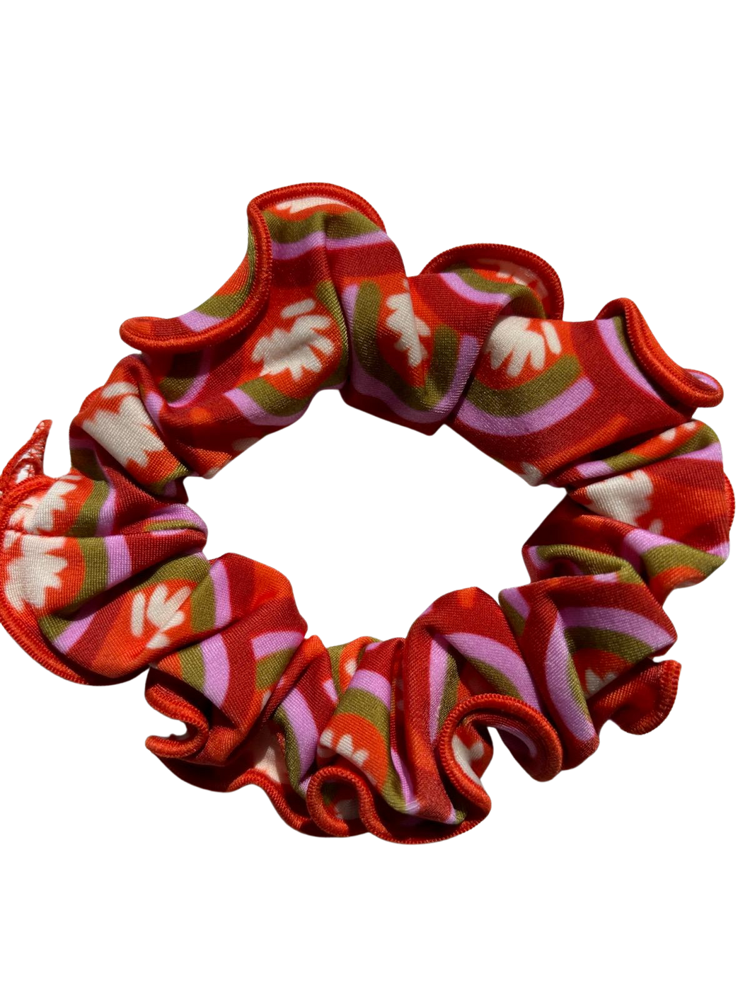 Floral-Scales Scrunchie
