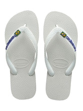 Load image into Gallery viewer, Product Front: Havaianas Tongs Brasil Logo White
