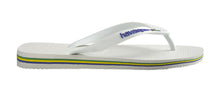 Load image into Gallery viewer, Model Back: Havaianas Tongs Brasil Logo White
