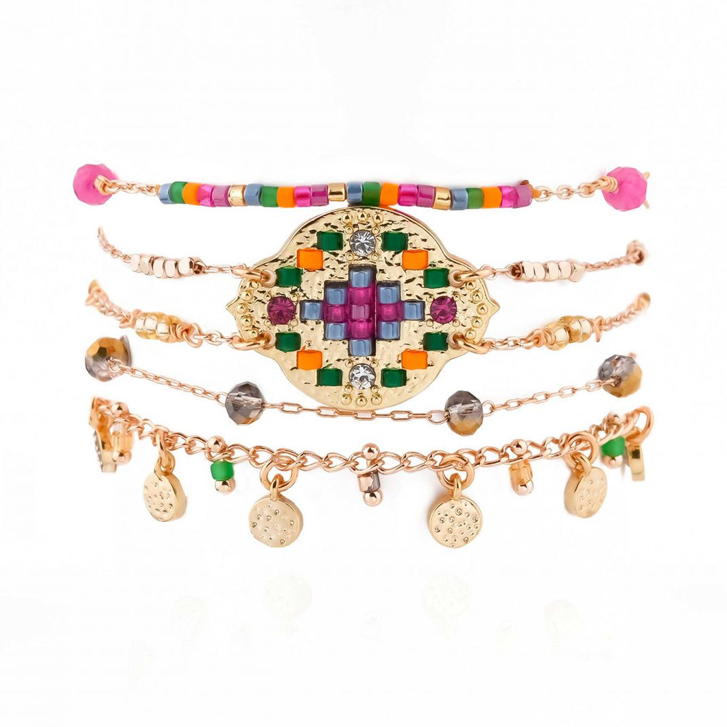 Product Front: Hipanema Bracelet Cuff Goldville Gold Hipanema